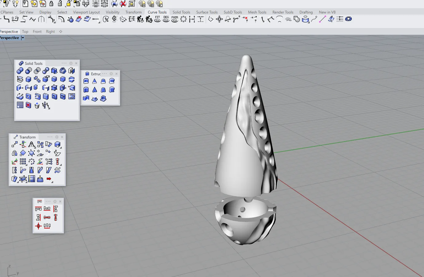 Droplet pendant view