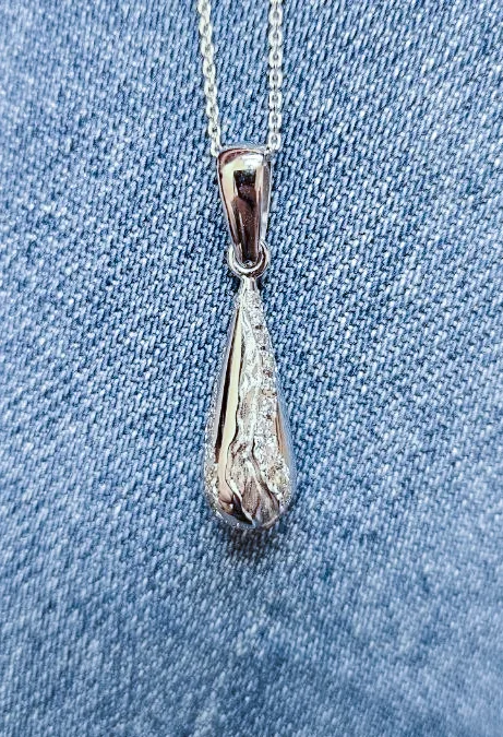 Подвеска капля real jewelry photo