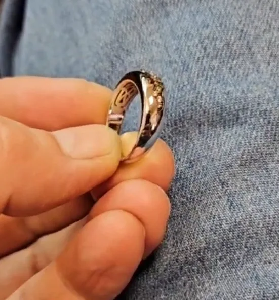 Кольцо с раухтопазом real jewelry photo